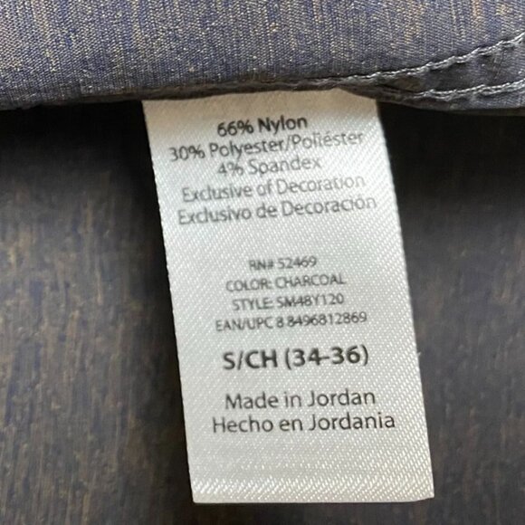 SwissTech Mens Shirt S Charcoal Button-Up Long Sleeve Comfortable Fit - Picture 7 of 10